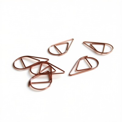 Paperclip Roségoud "Druppel"