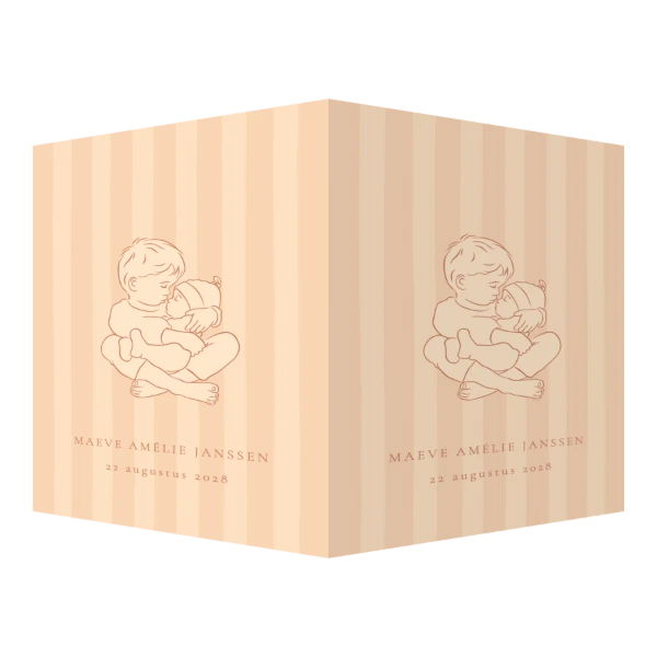 Staand raambord Grote broer met baby zusje