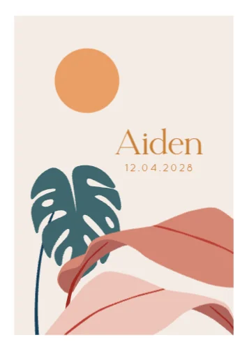 Staande enkele kaart