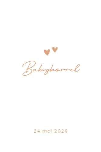 Babyborrelkaart