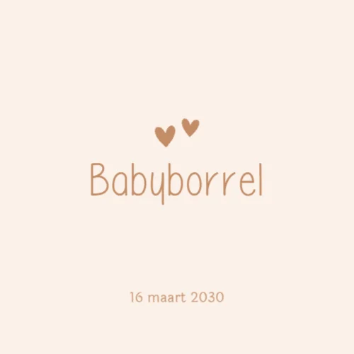Babyborrelkaart