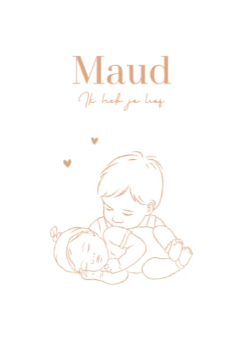 Staande enkele kaart