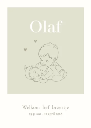 Staande enkele kaart