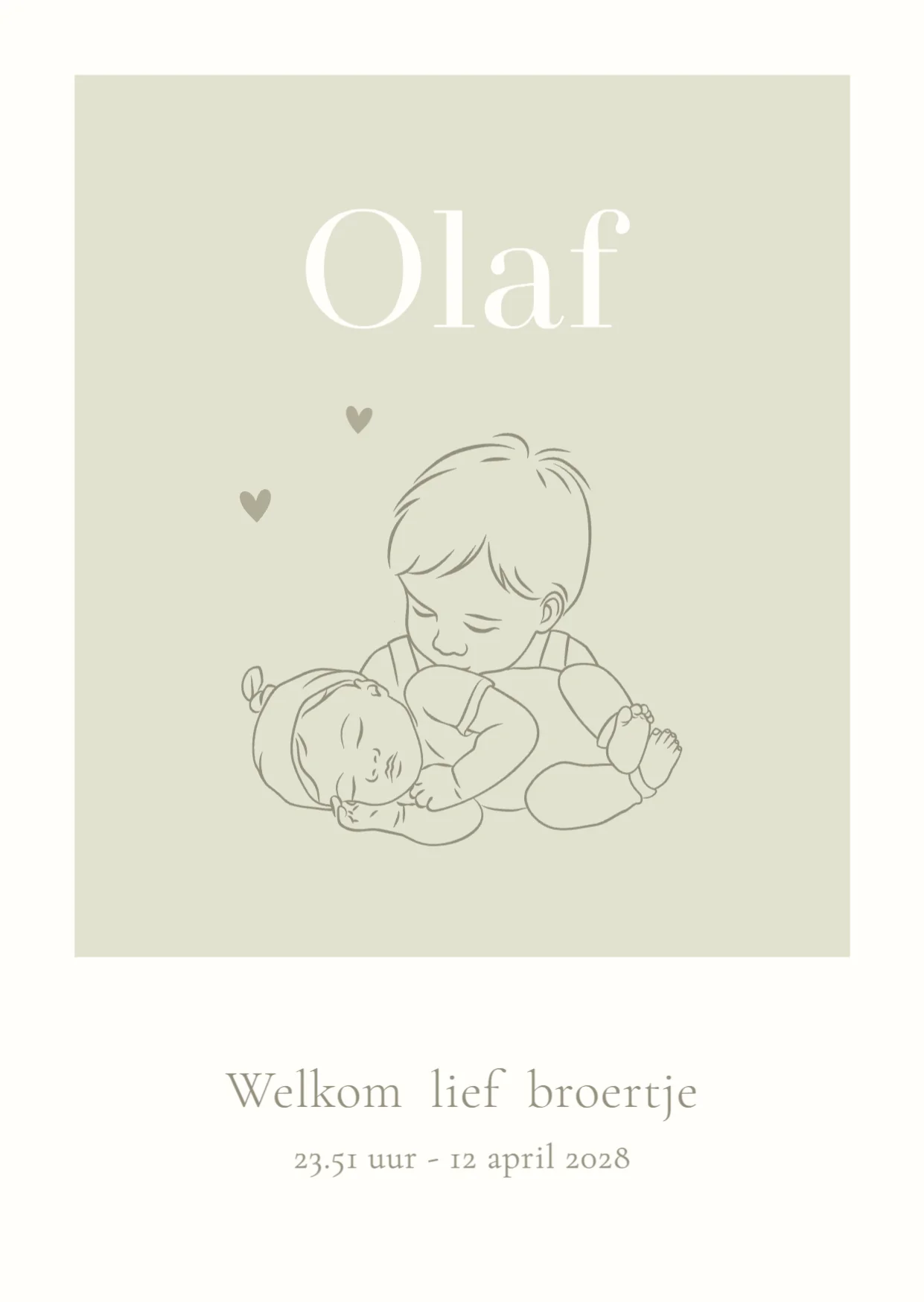 Grote broer met baby