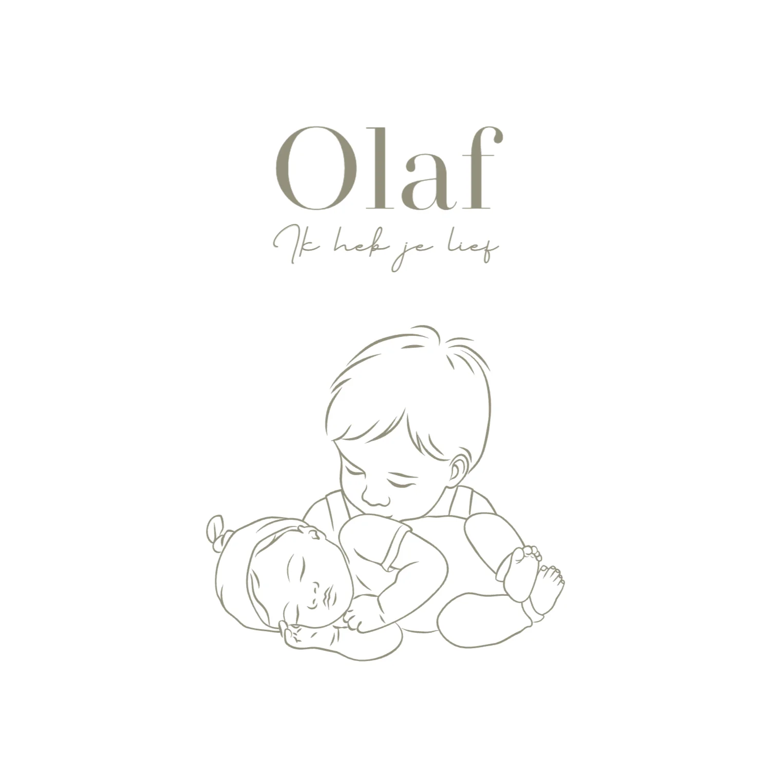 Grote broer met baby