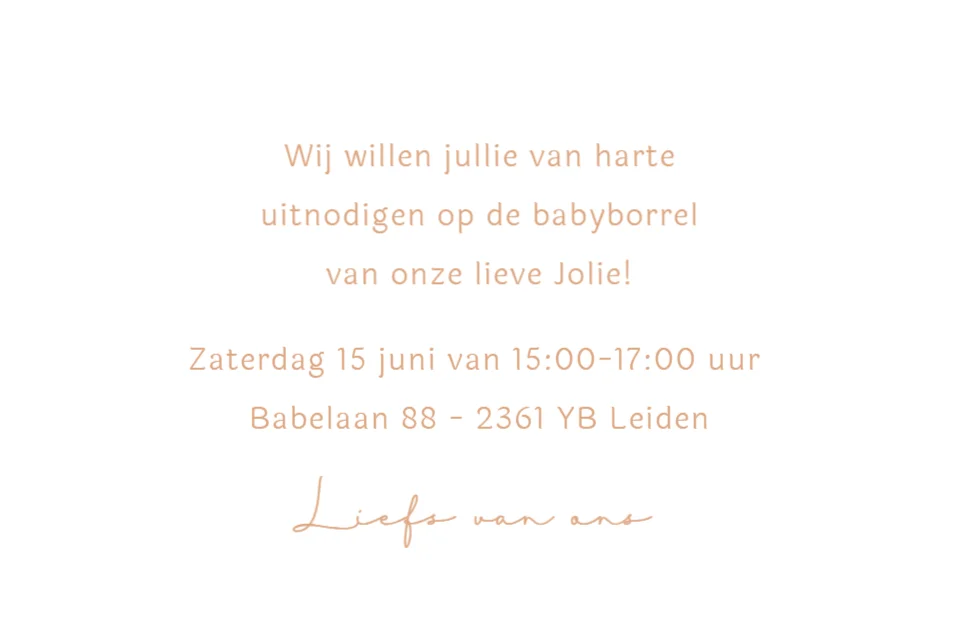 Lijntekening voor een vierde kindje - Terug