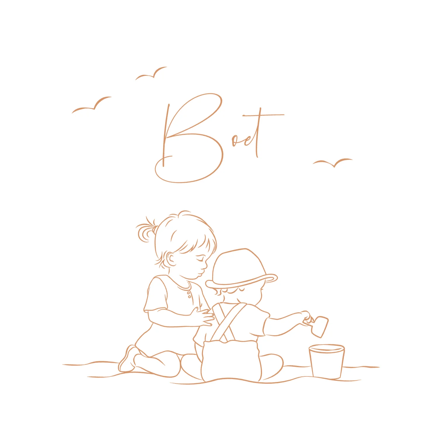 Kindjes op het strand