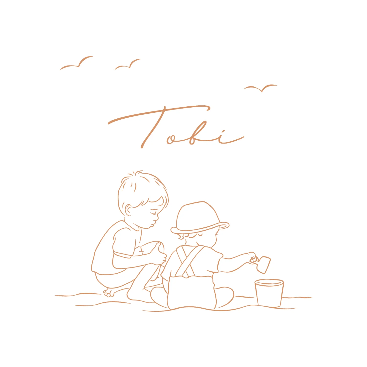 Kindjes op het strand