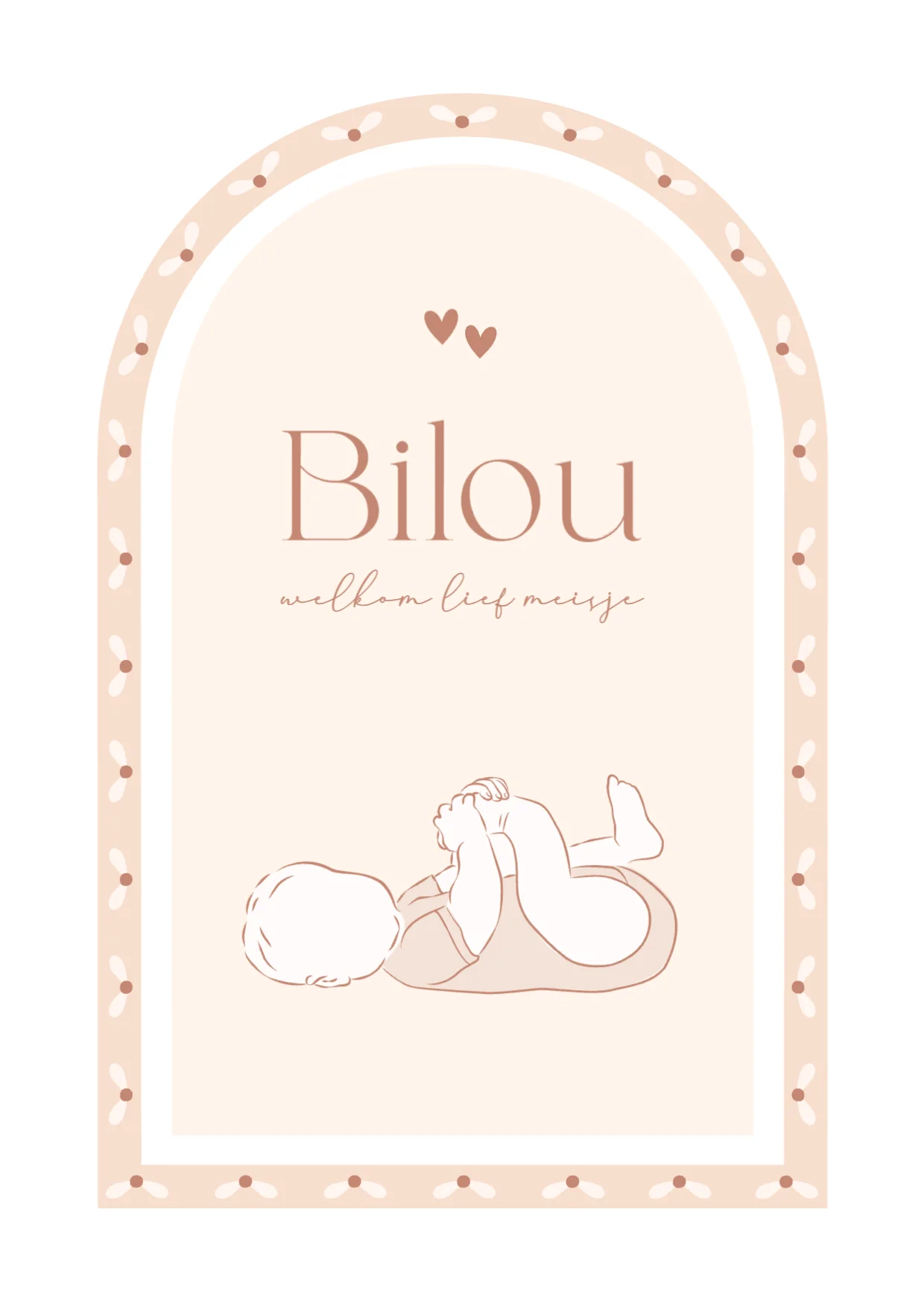 Lijntekening voor een meisje