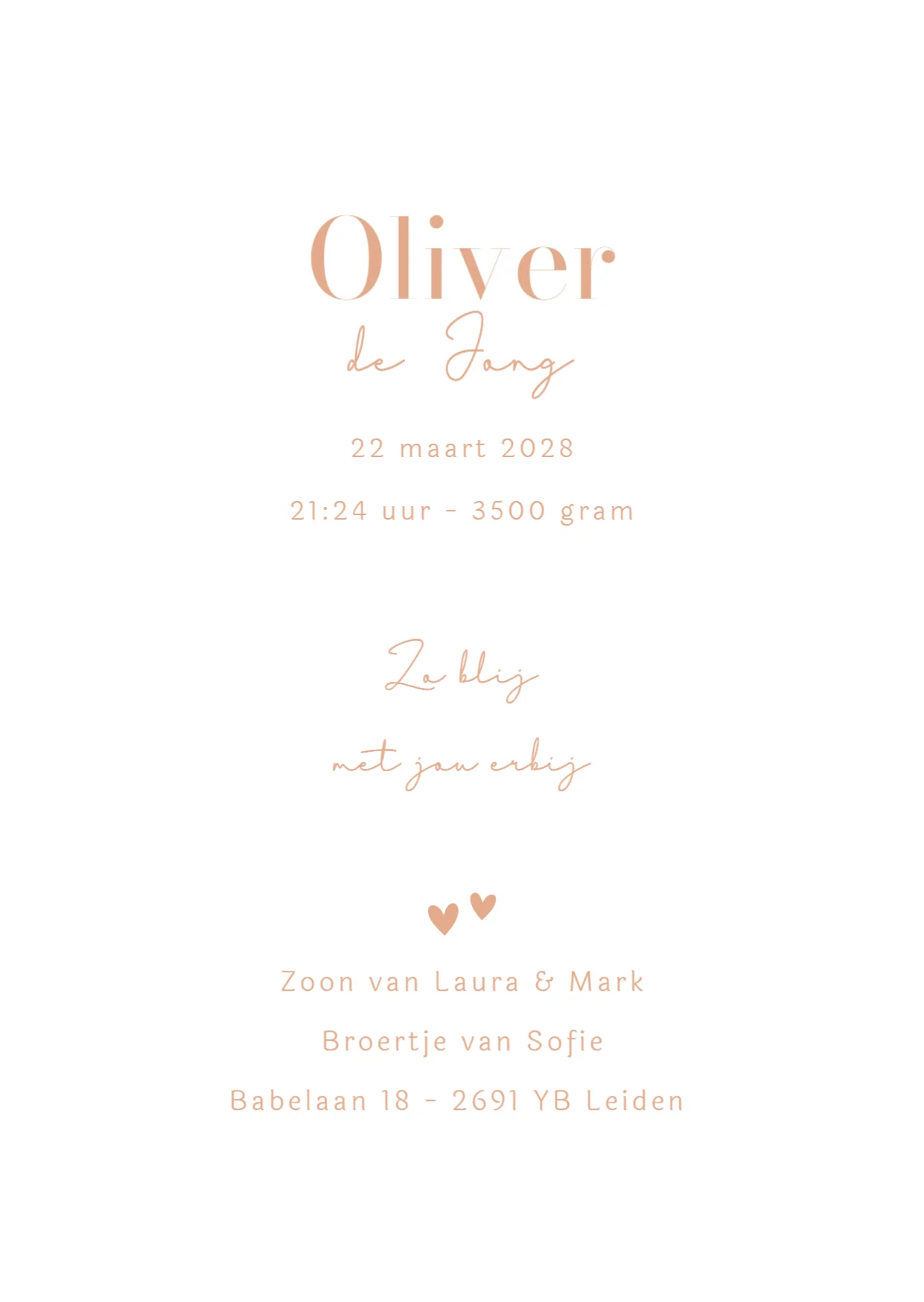 Zusje met baby - Terug