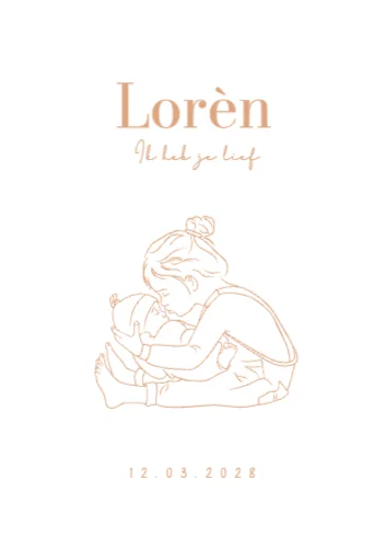 Staande enkele kaart