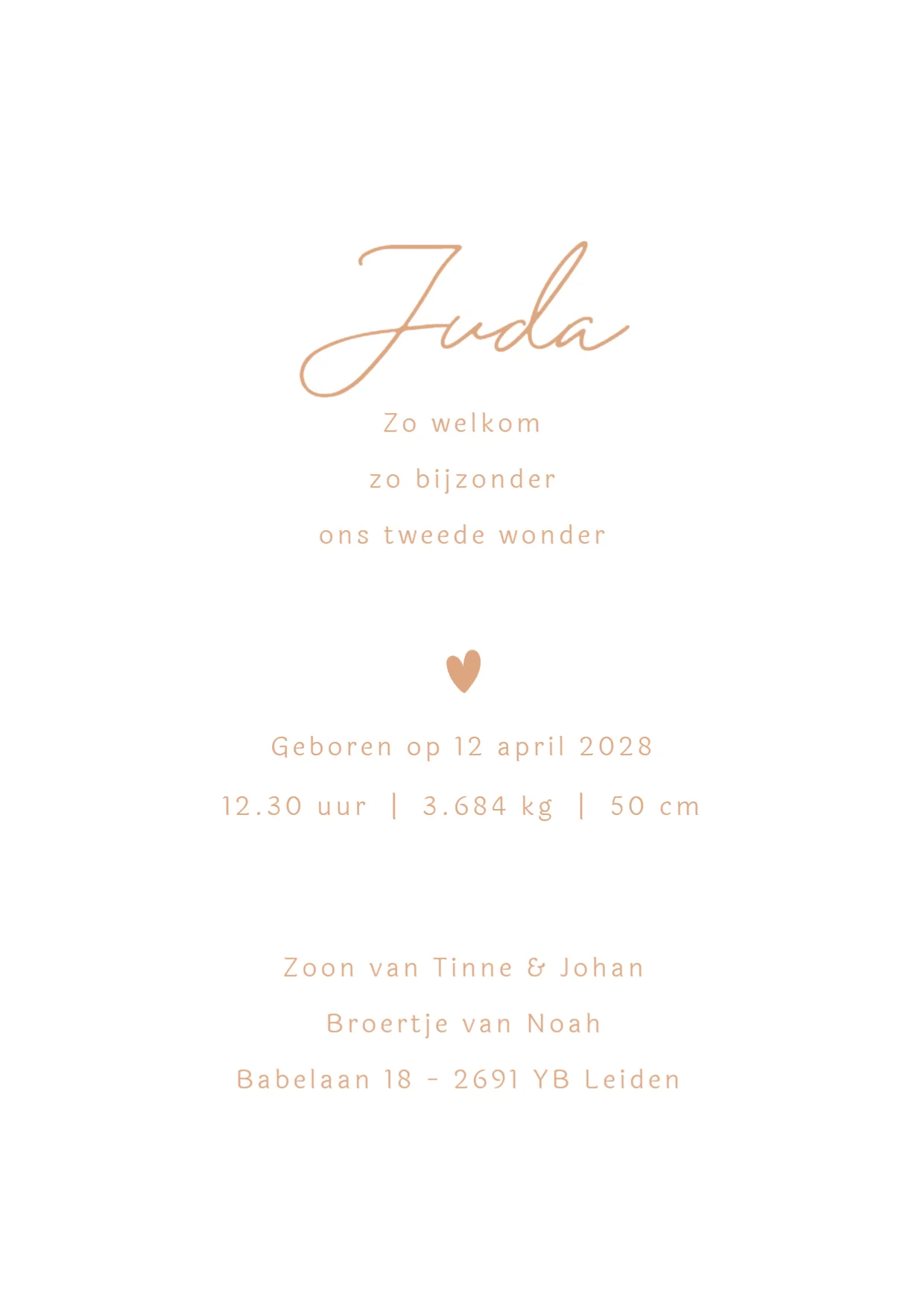 Lijntekening voor een tweede kindje binnenkant