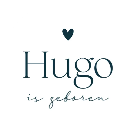 Baby met knuffel - Voorkant