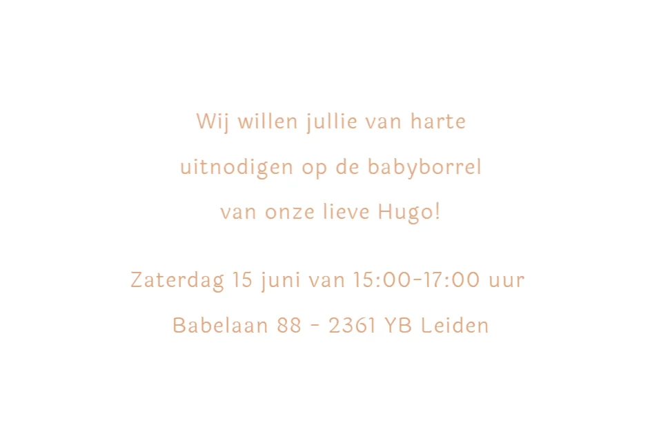 Baby met knuffelkonijn - Terug