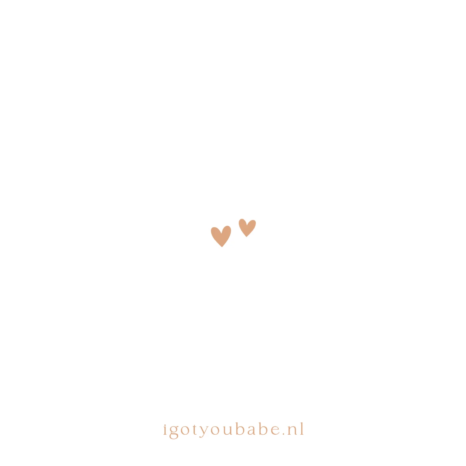 Baby met knuffelkonijn - Terug