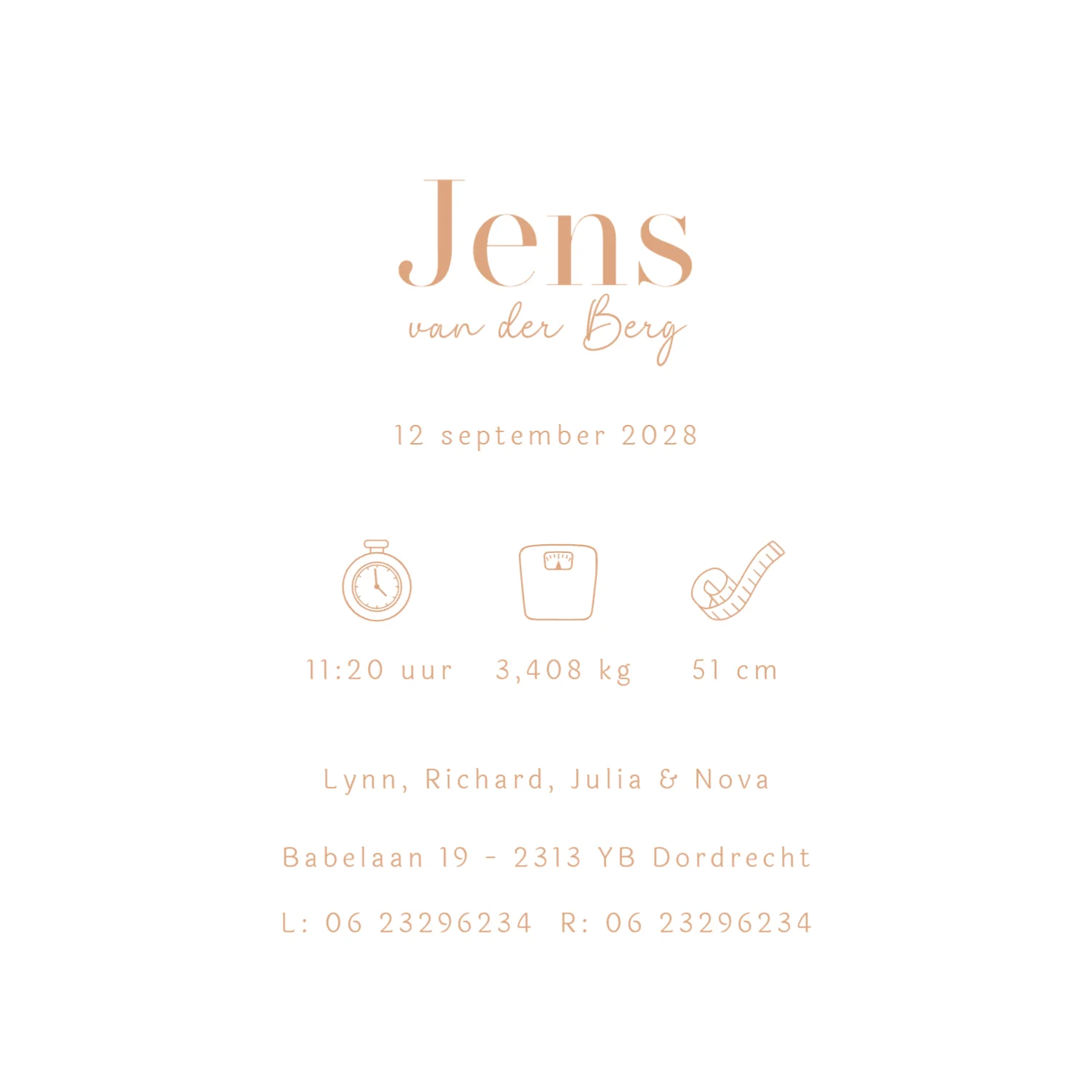 Derde kindje met twee zussen - Terug