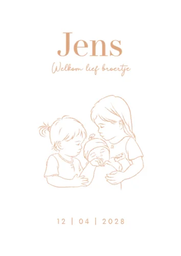 Staande enkele kaart