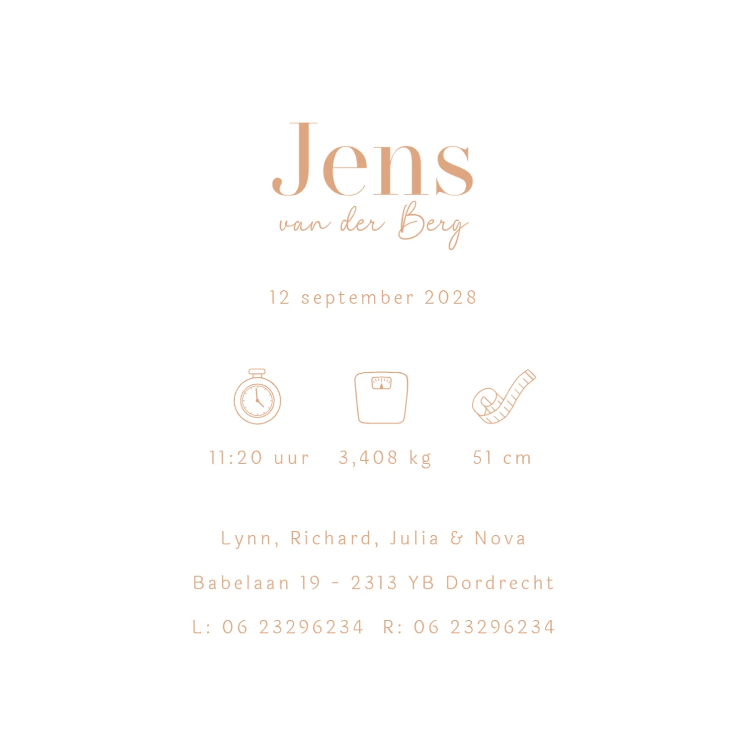 Derde kindje met twee zussen binnenkant