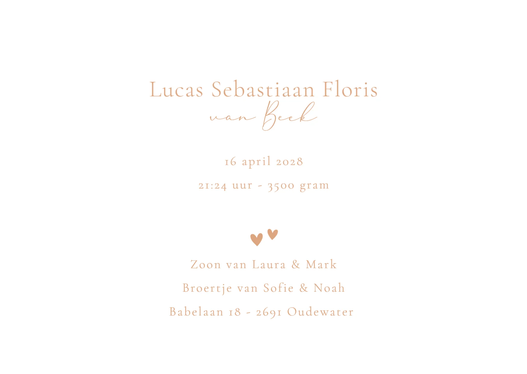 Derde kindje met grote zus en broer binnenkant