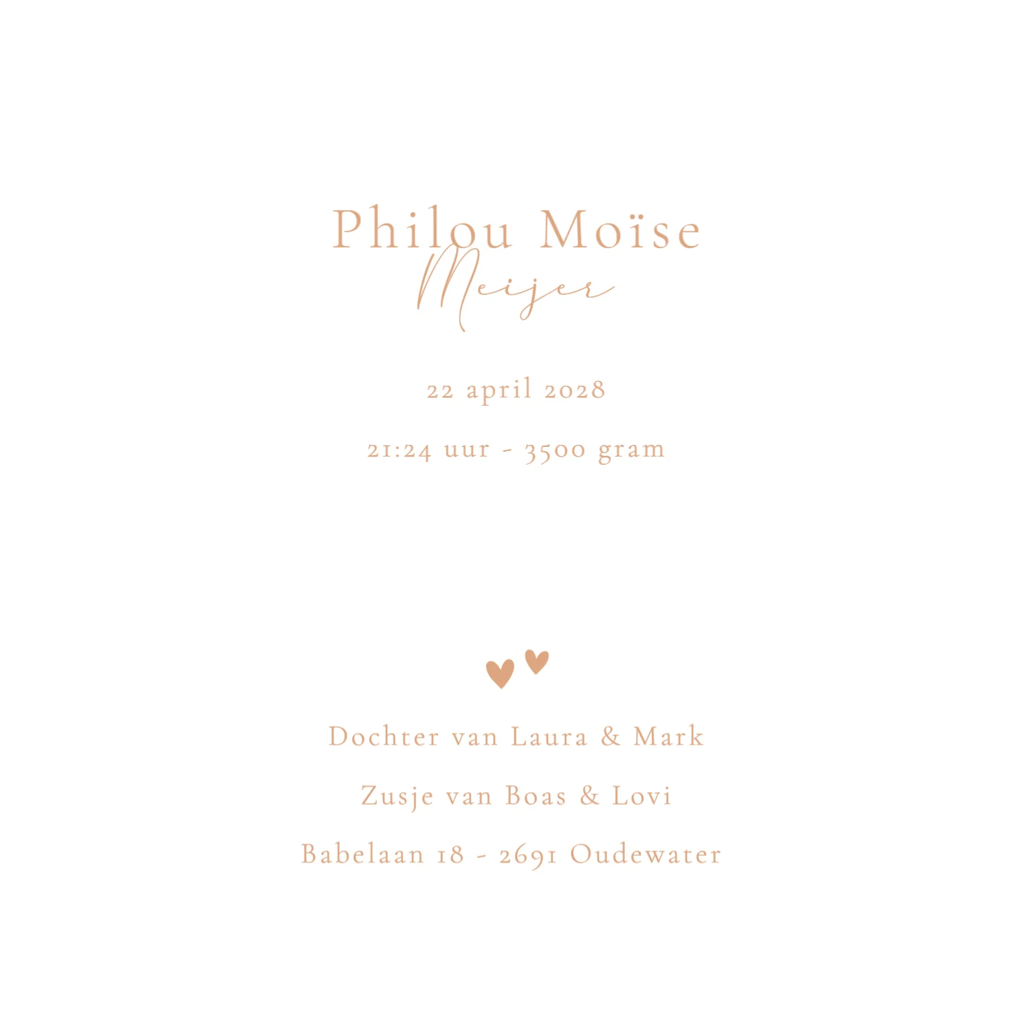 Derde kindje - Terug