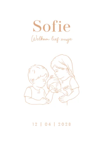 Staande enkele kaart