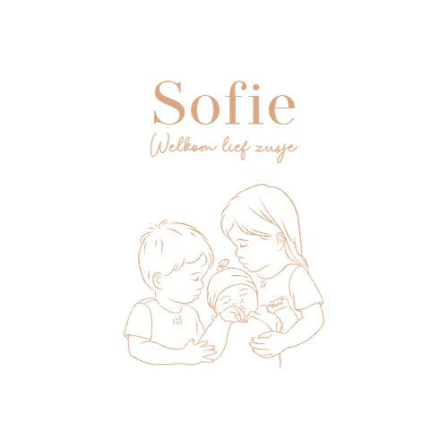 Vierkante gevouwen kaart