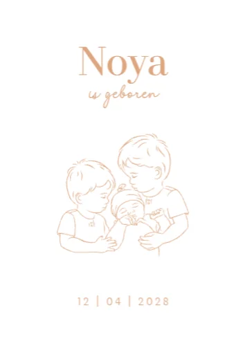 Staande enkele kaart