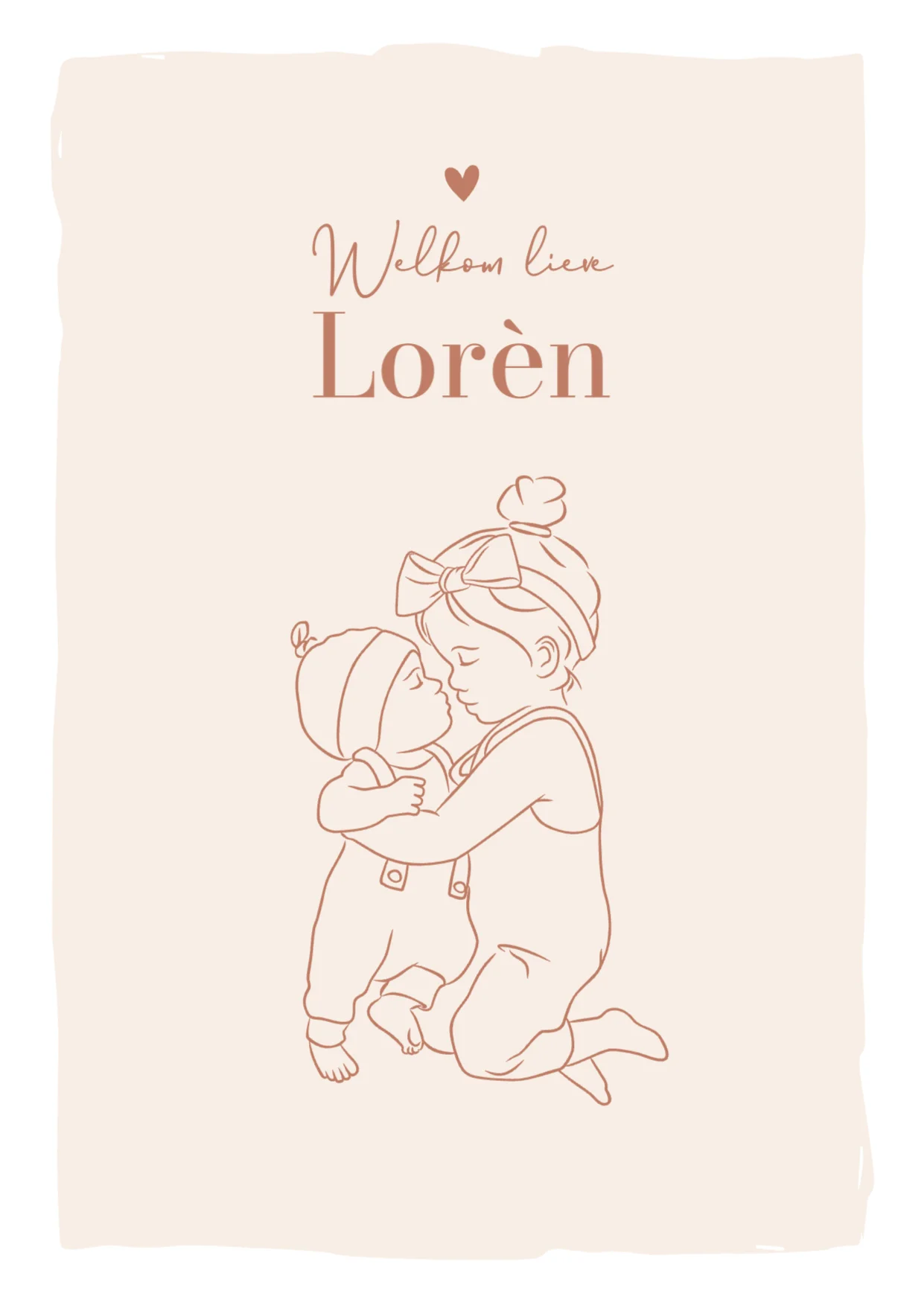 Lijntekening zusjes