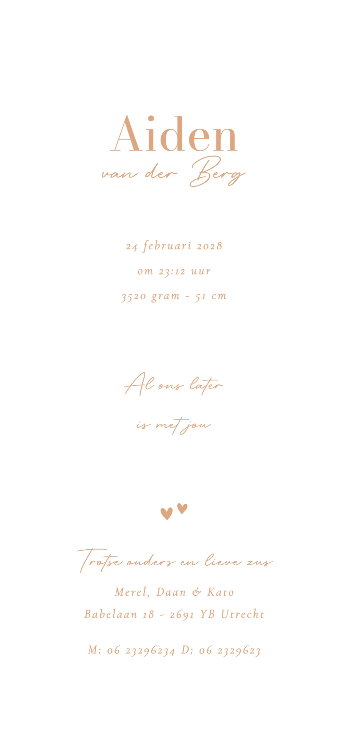 Lieve grote zus met baby - Terug