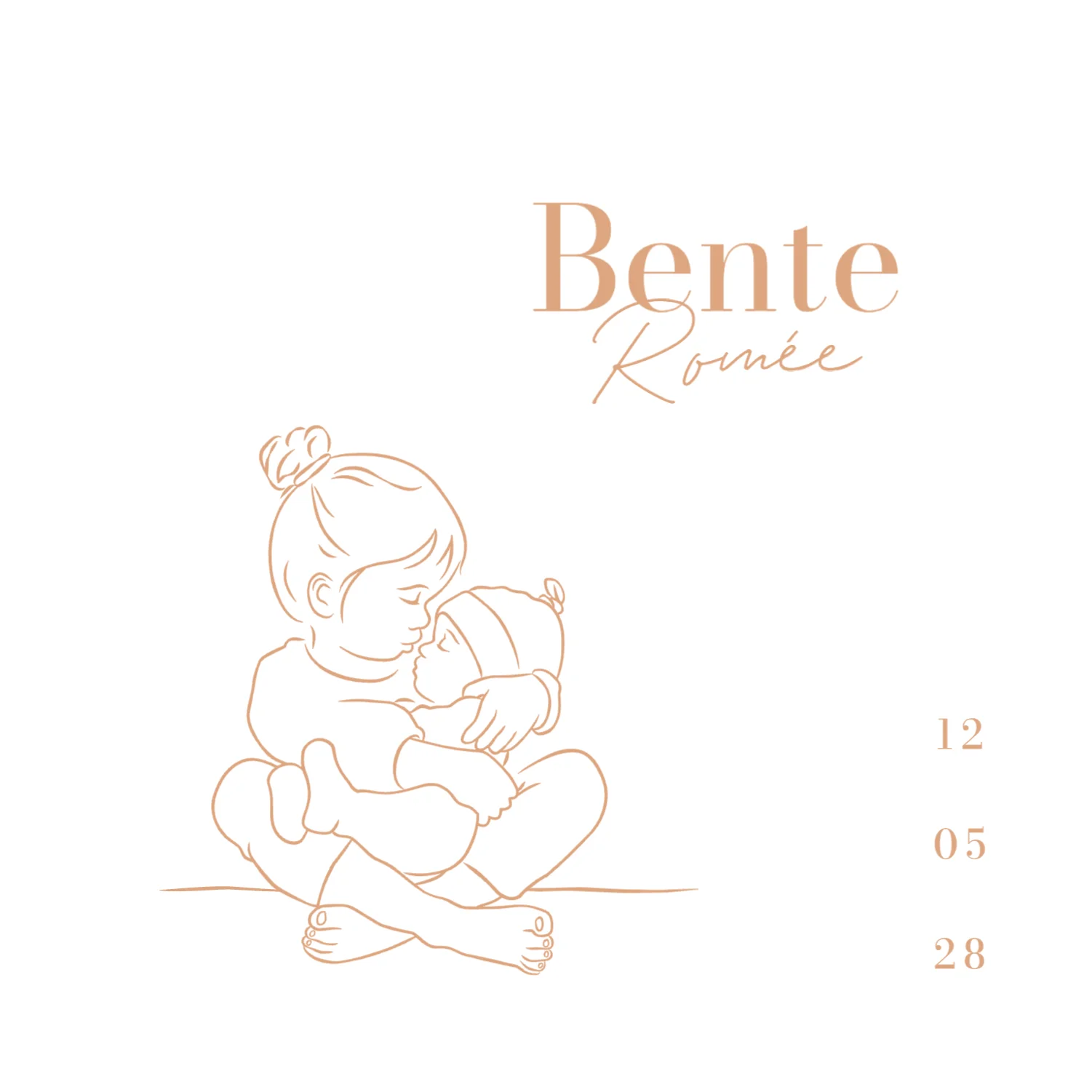 Lieve grote zus met baby