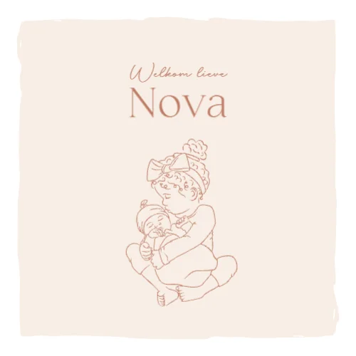 Vierkante gevouwen kaart