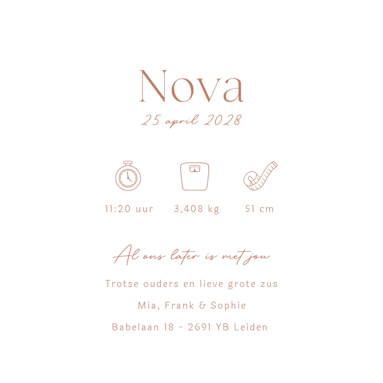 Grote zus met baby - Terug