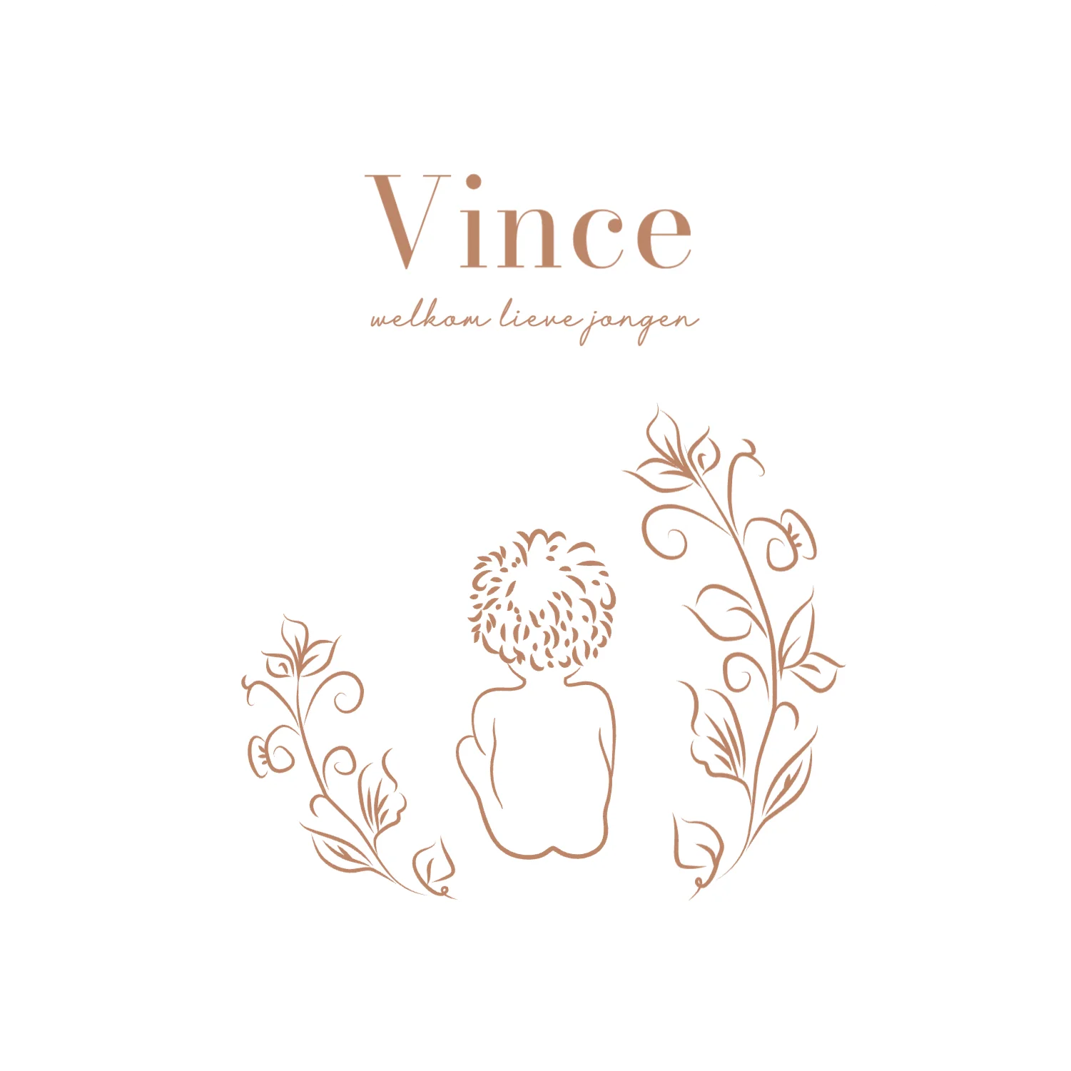 Lijntekening kindje