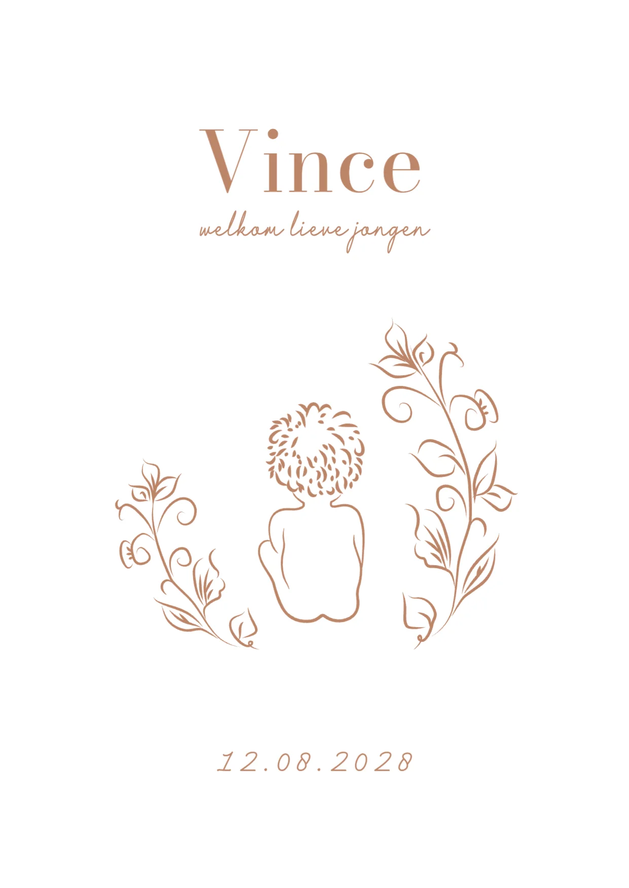 Lijntekening kindje