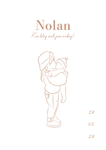 Staande enkele kaart