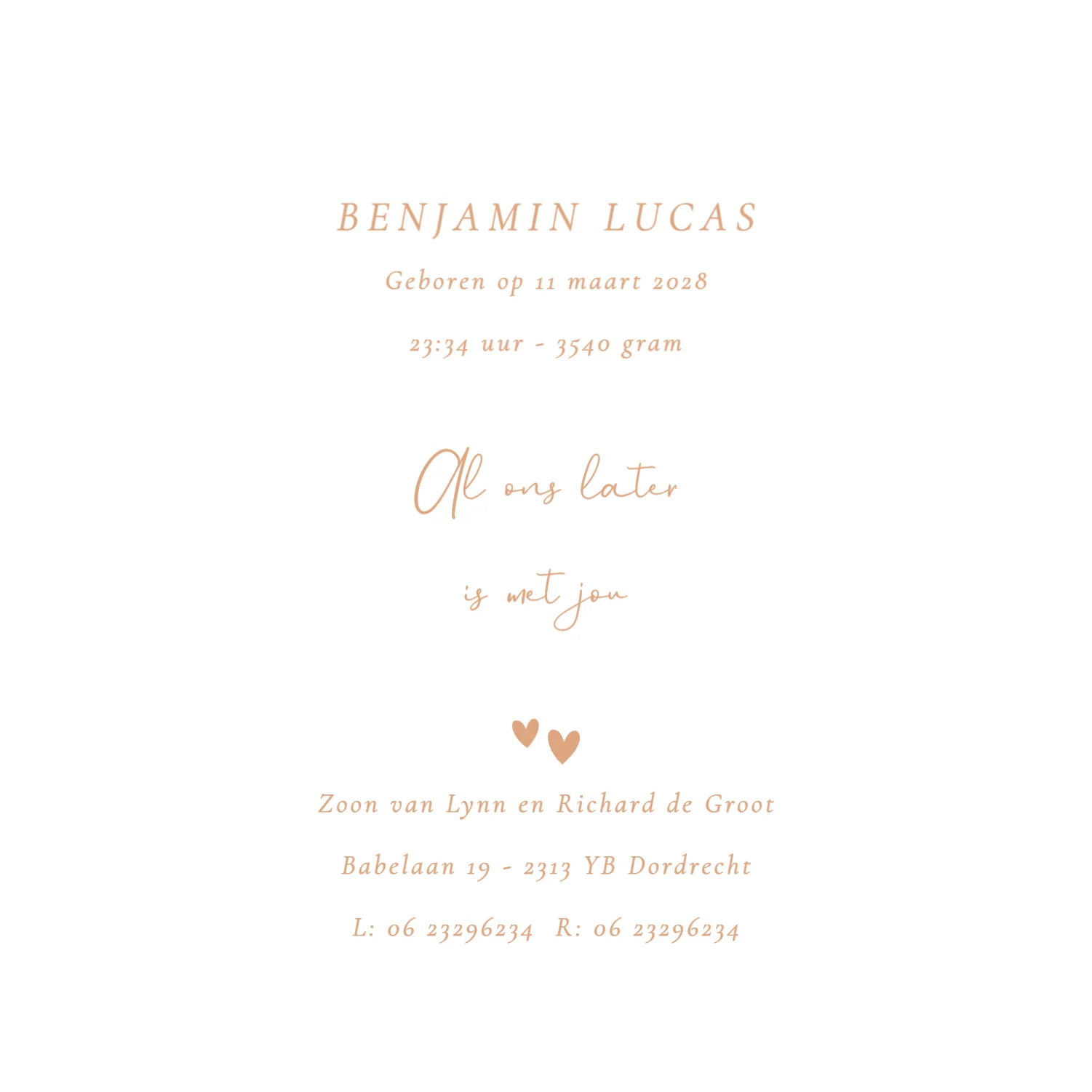 Lijntekening baby - Terug