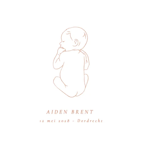 Vierkante gevouwen kaart