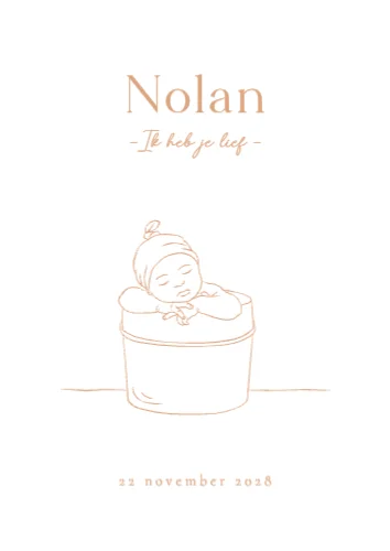 Staande enkele kaart