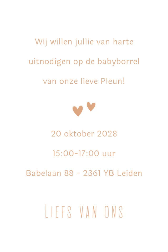 Lijntekening eerste kindje - Terug