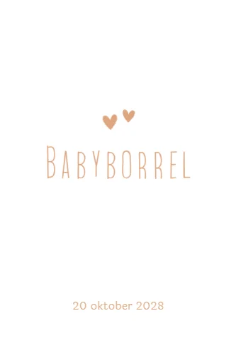 Babyborrelkaart