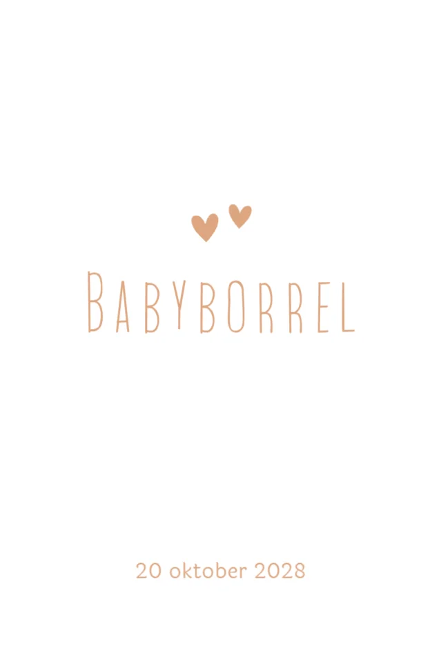 Lijntekening eerste kindje