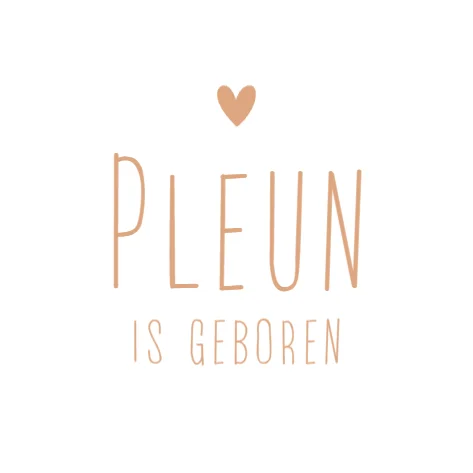 Lijntekening eerste kindje