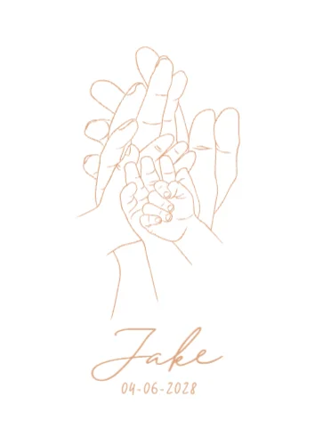 Staande enkele kaart