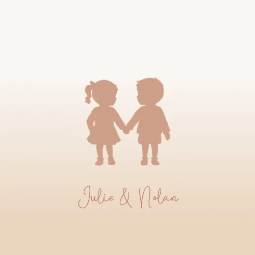 Vierkante gevouwen kaart