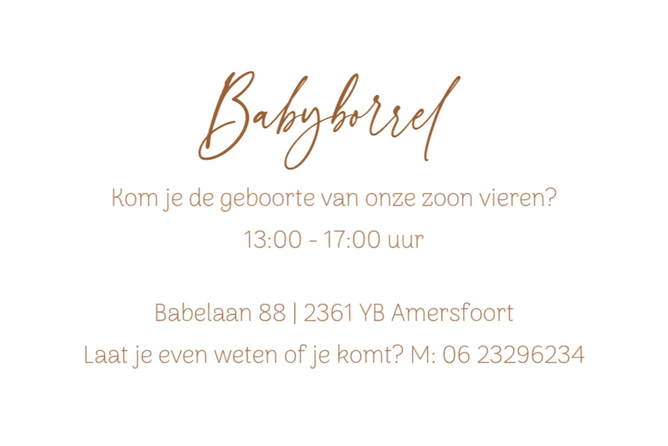 Tijgertjes Patroon - Terug