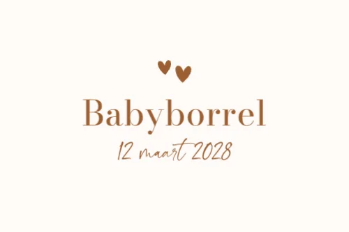 Babyborrelkaart