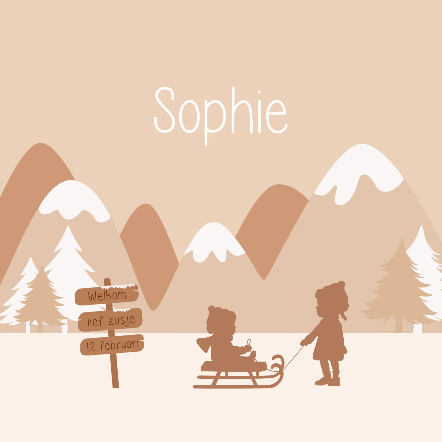 Winters silhouet
