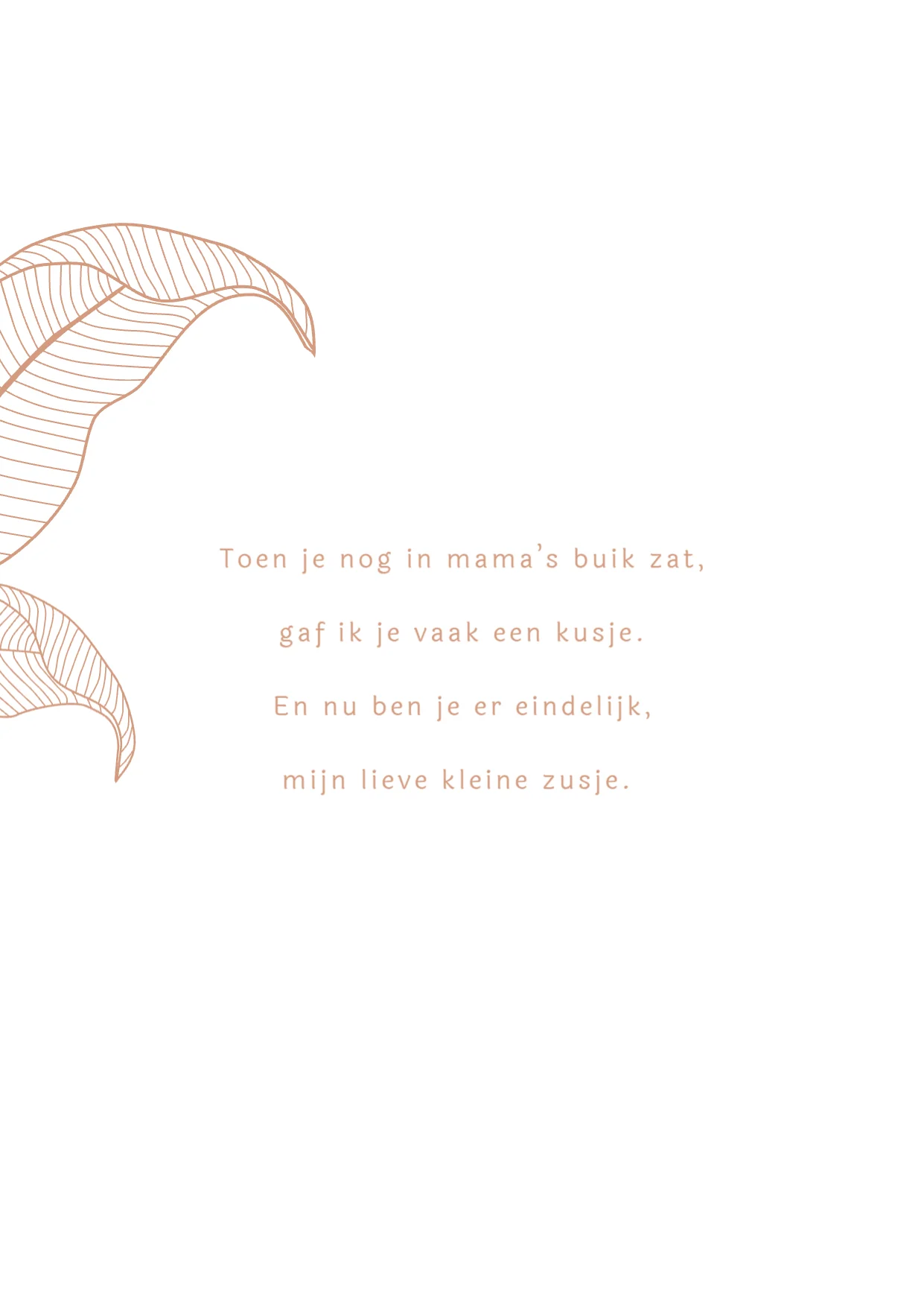 Silhouet met wiegje - Binnenkant - Left