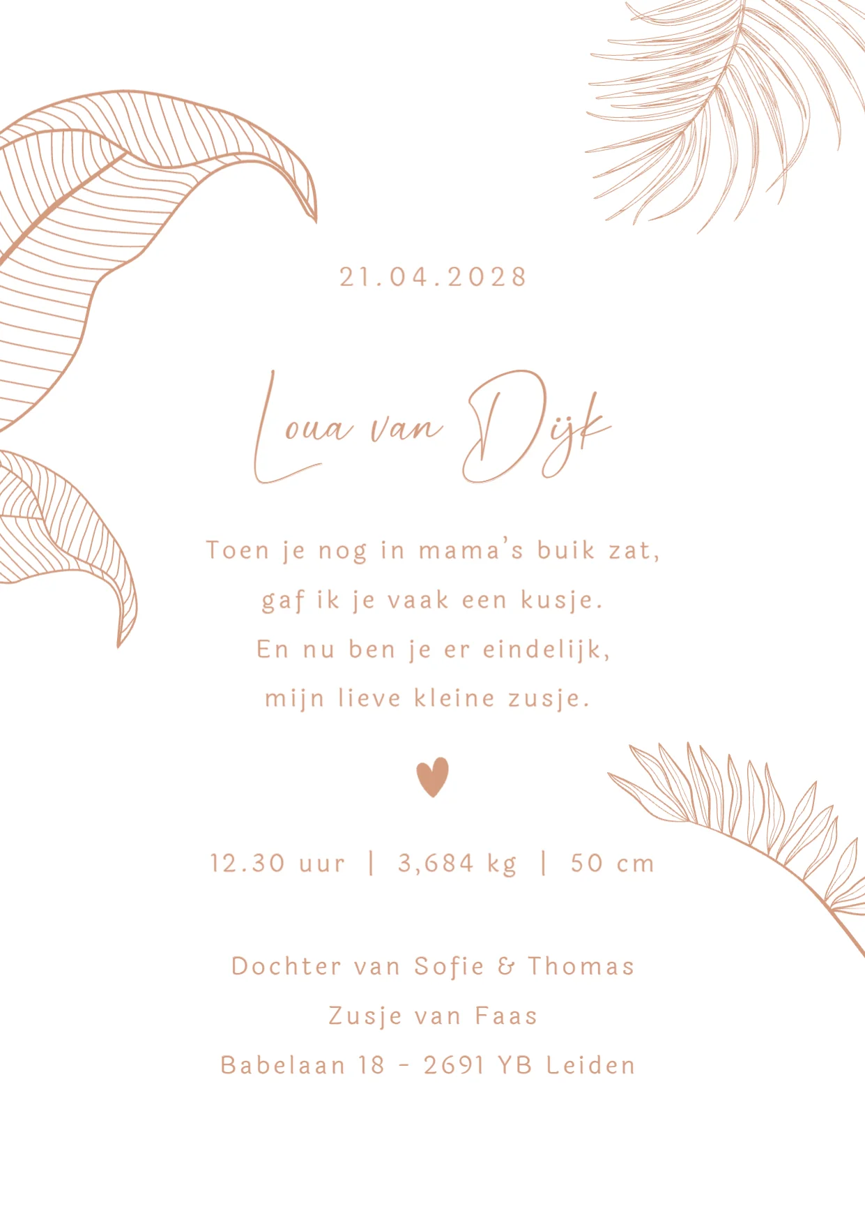 Silhouet met wiegje - Terug