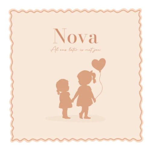 Vierkante gevouwen kaart